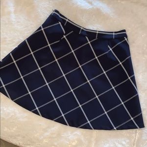 LOFT navy blue plain skirt